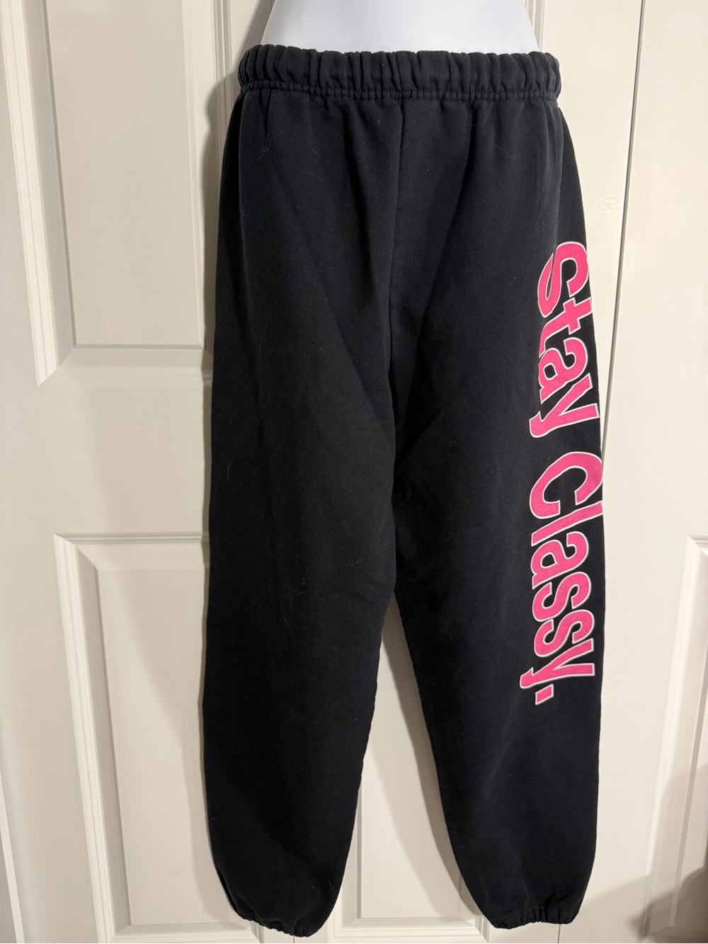 Vintage 90s Y2K low rise black sweatpants